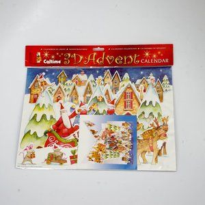 NWT Caltime 3D Advent Calendar  - Santa and Reindeer